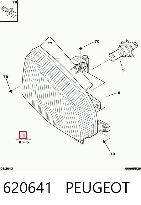 Фара права FP0550R2T TYC
