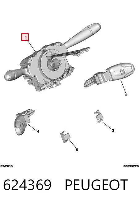 624369 Peugeot/Citroen Перемикач підрульовий