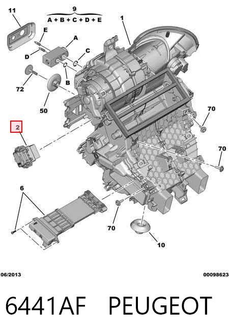 6441AF Peugeot/Citroen Регулятор оборотів пічки