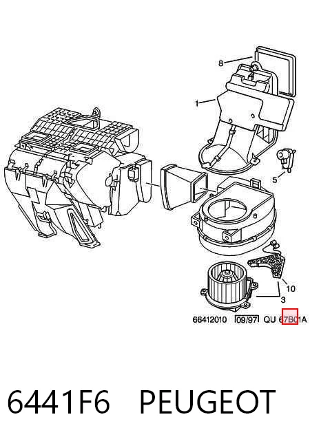 6441F6 Peugeot/Citroen Регулятор оборотів пічки