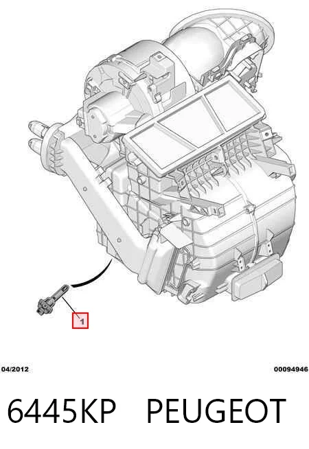 6445KP Peugeot/Citroen Датчик температури випарювача