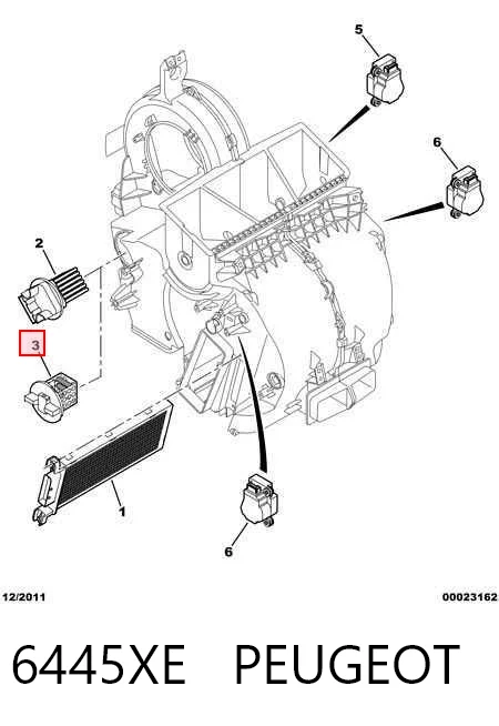6445XE Peugeot/Citroen Регулятор оборотів пічки