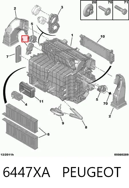 6447XA Peugeot/Citroen Мотор заслінки печі