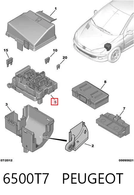 Коробка запобіжників Peugeot 406 седан (8B) (1995 - 2004) ціна, від 62.09 USD