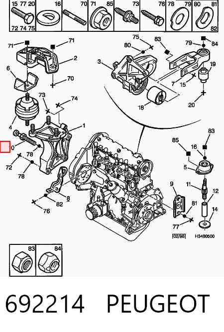 Купити A000933008150 Mercedes Болт гбц