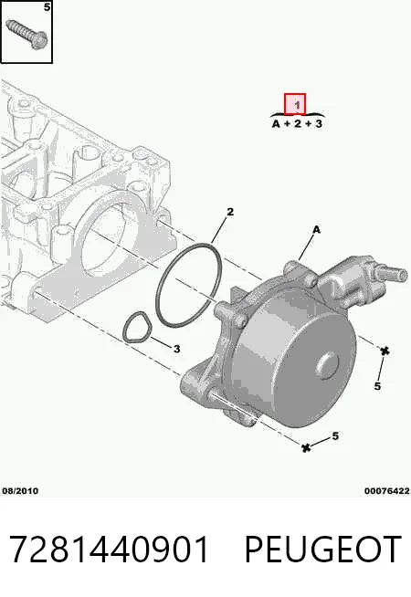 Купити 7281440901 Ford Вакуумний насос