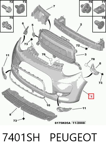 Бампер на авто Polcar 2301071J ціна, від 173.40 USD