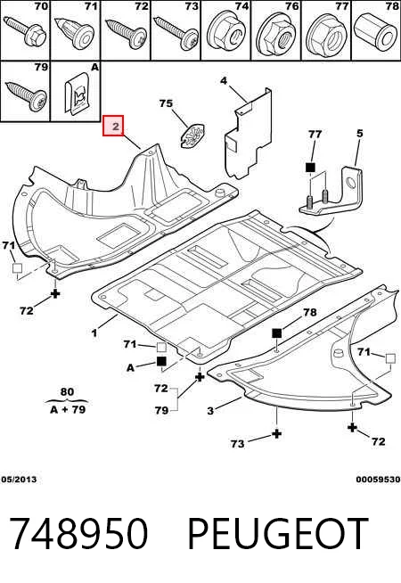 Захист двигуна, правий Magneti Marelli CVR98124 ціна, від 23.83 USD