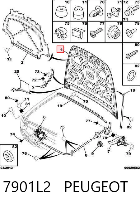 Капот на Peugeot 607  9D, 9U
