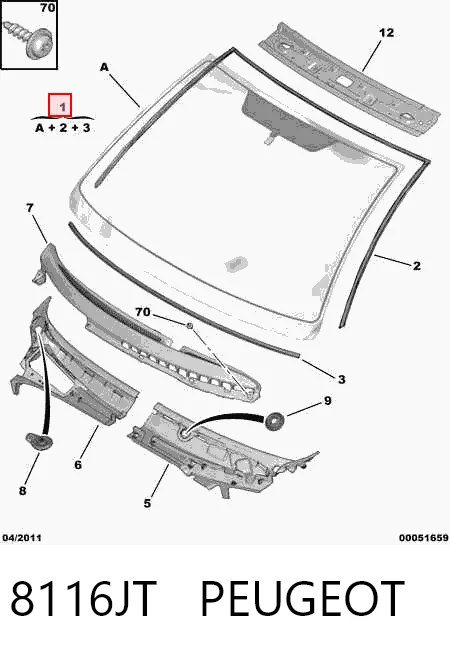 Автоскло Citroen C3 I хетчбек (FC) (2002 - 2009) ціна, від 97.20 USD