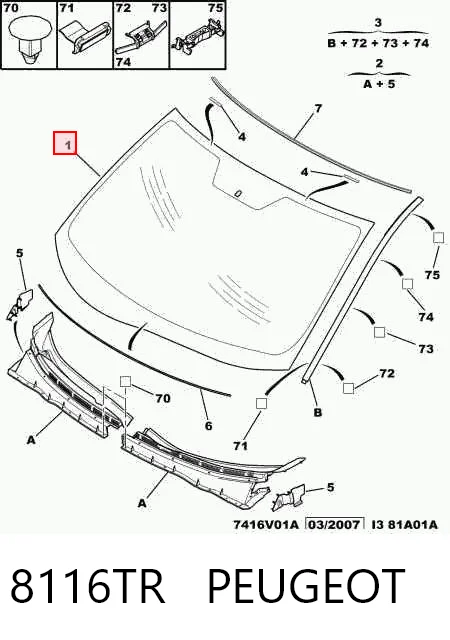 Автоскло Chrysler 6102A795 ціна, від 119.85 USD