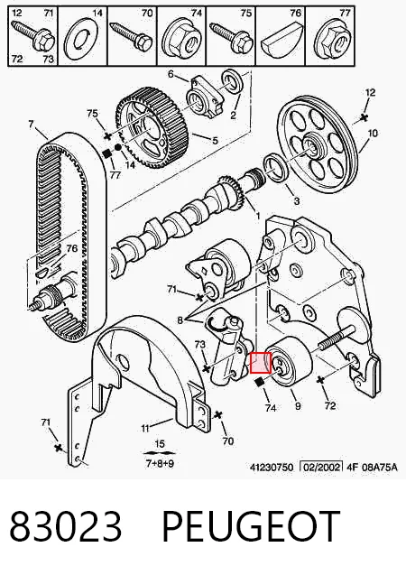 Ролик натягувач на Peugeot Boxer I 230L
