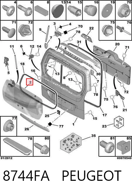 Купити SU001A9930 Toyota Скло заднє, 3/5-й двері (ляди)