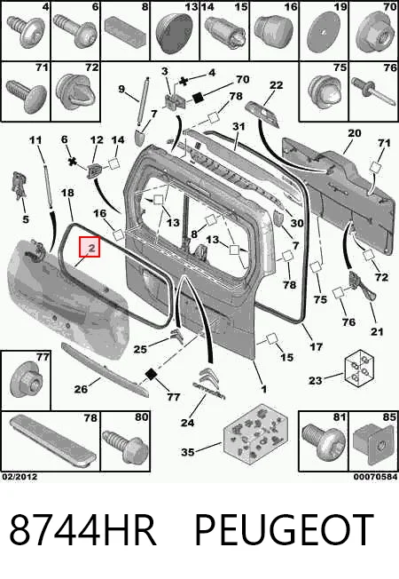 Скло заднє, 3/5-й двері (ляди) SU001A9930 Toyota