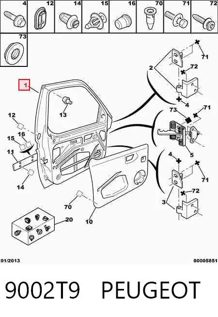 Дверь передня ліва на Citroen Berlingo  M