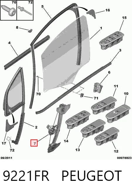 Купити AC1103 Magneti Marelli Механізм стеклопідйомника водійських дверей