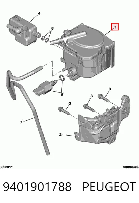9401901788 Peugeot/Citroen Фільтр палива