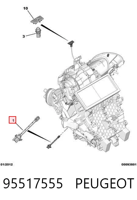 Датчик температури салону на Renault Scenic GRAND III JZ0, JZ1