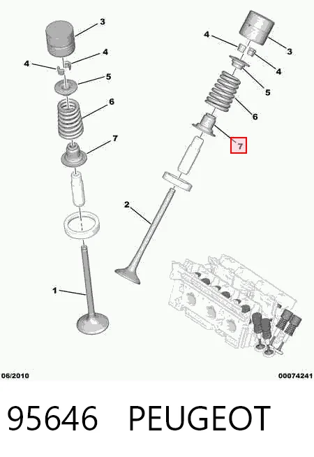 Купити 1254160 DPH Сальник клапана