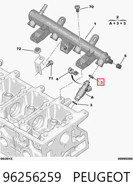 Форсунка паливна Peugeot 306 хетчбек (7A) (1993 - 2001) ціна, від 39.49 USD