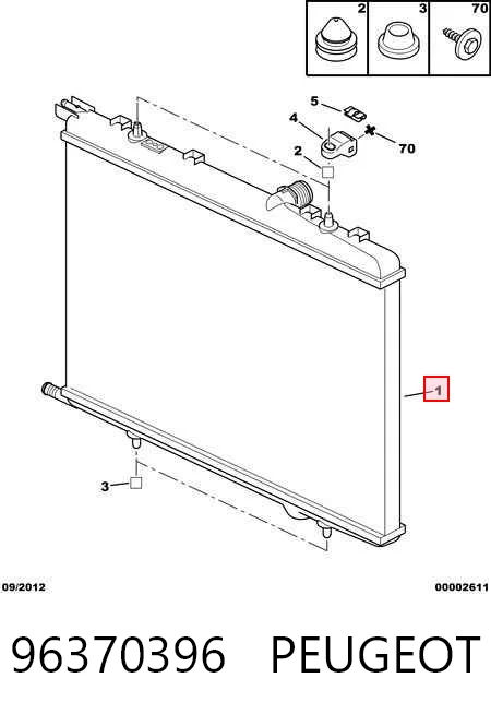 Купити 571008A1 Polcar Радіатор двигуна