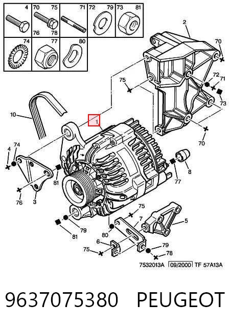 9637075380 Peugeot/Citroen Авто генератор