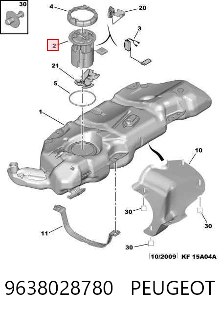 9638028780 Peugeot/Citroen Електробензонасос