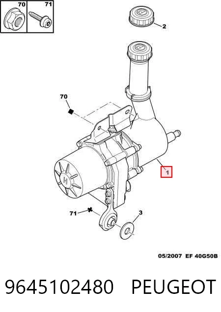 9645102480 Peugeot/Citroen Насос гідропідсилювача