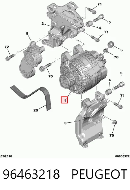 96463218 Peugeot/Citroen Авто генератор