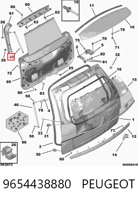 Амортизатор скла задніх, 3/5-ї двері (ляди) Magneti Marelli GS0965 ціна, від 13.66 USD