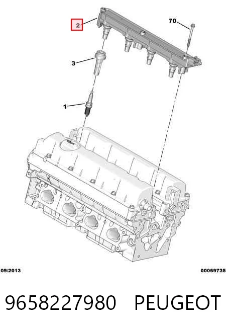 9658227980 Peugeot/Citroen Котушка запалювання