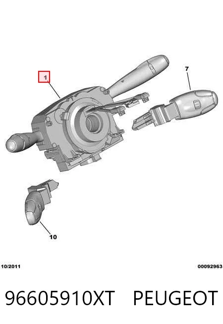 96605910XT Peugeot/Citroen Перемикач підрульовий