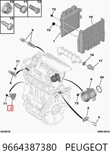 9664387380 Peugeot/Citroen ДПКВ