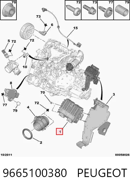 Купити Електронний блок керування двигуном Citroen C8  EA, EB