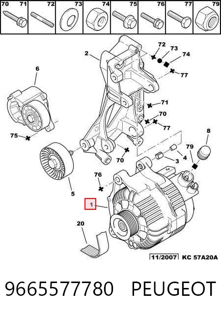 9665577780 Peugeot/Citroen Авто генератор