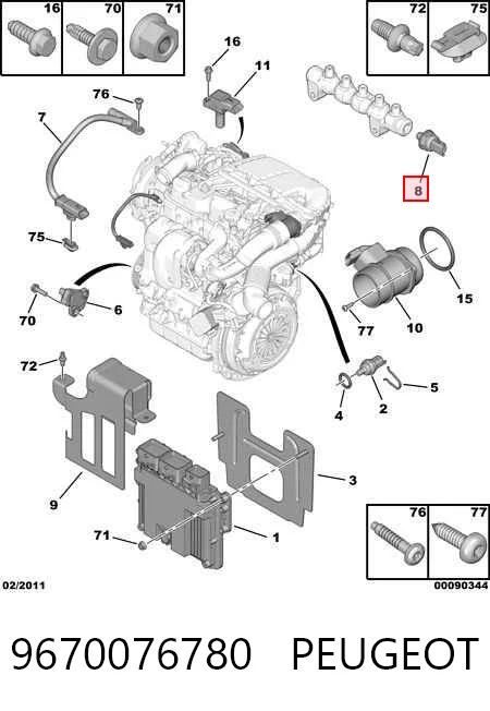 9670076780 Peugeot/Citroen Манометри