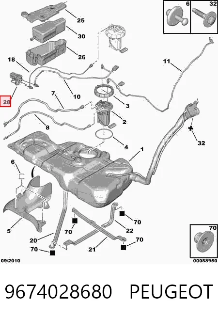 9674028680 Peugeot/Citroen Насос AD BLUE