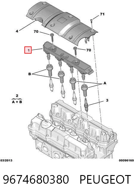 9674680380 Peugeot/Citroen Котушка запалювання
