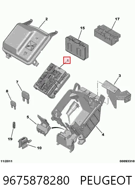 9675878280 Peugeot/Citroen Реле запобіжників