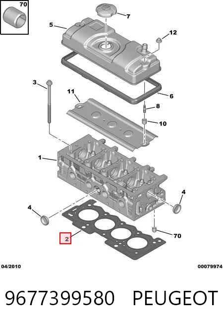 Прокладка ГБЦ Citroen C3 I хетчбек (FC) (2002 - 2009) ціна, від 19.94 USD