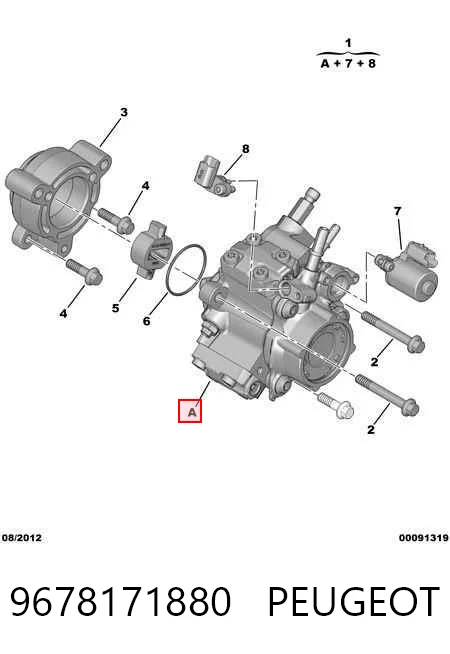 9678171880 Peugeot/Citroen Насос паливний високого тиску (ПНВТ)