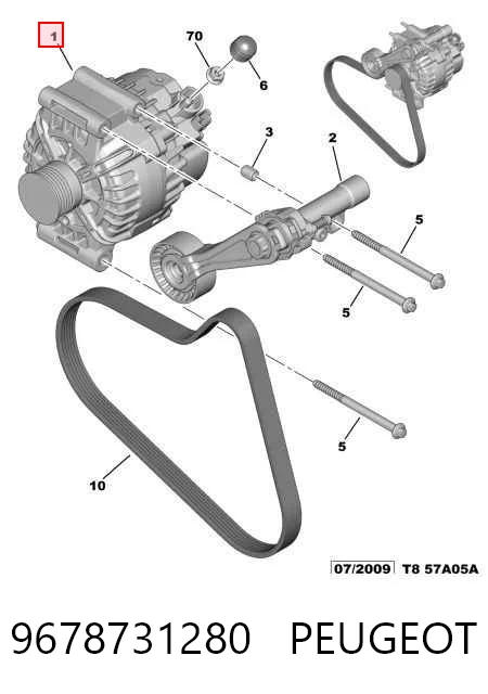 9678731280 Peugeot/Citroen Авто генератор