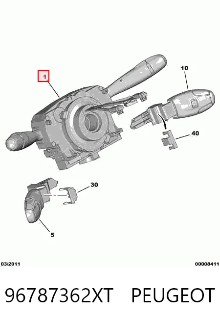 96787362XT Peugeot/Citroen Перемикач підрульовий
