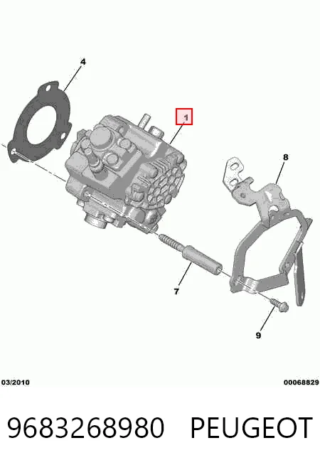 9683268980 Peugeot/Citroen Насос паливний високого тиску (ПНВТ)