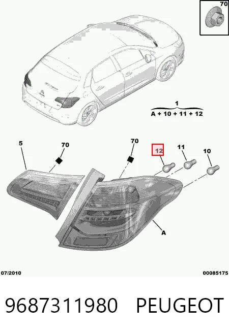 Ліхтар задній правий, зовнішній 233888T Polcar