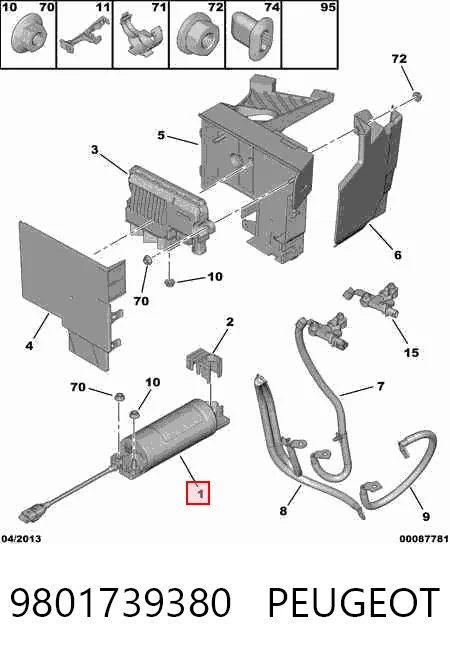 9801739380 Renault (RVI) Конденсатор системи start/stop