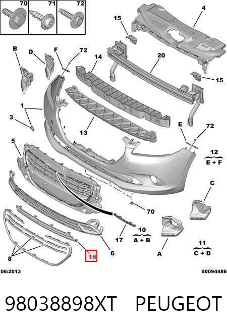98038898XT Peugeot/Citroen
