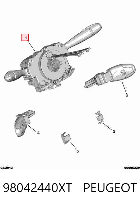 98042440XT Peugeot/Citroen Перемикач підрульовий