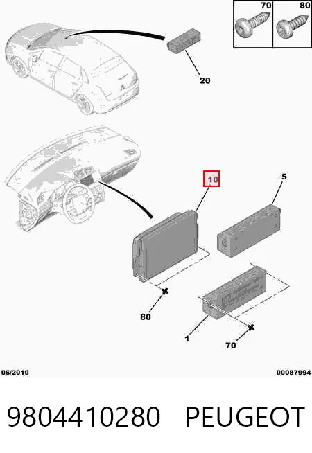 9804410280 Peugeot/Citroen