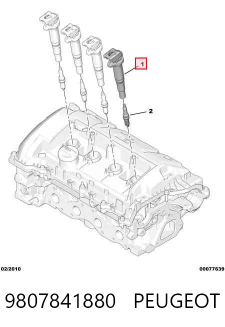 9807841880 Peugeot/Citroen Котушка запалювання